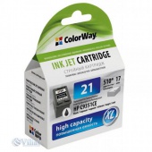  ColorWay HP 21XL black (C9351CE) ink level (CW-H21XL-I)   