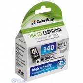  ColorWay HP 140XL black (CB336HE) ink level (CW-H140XL-I)   